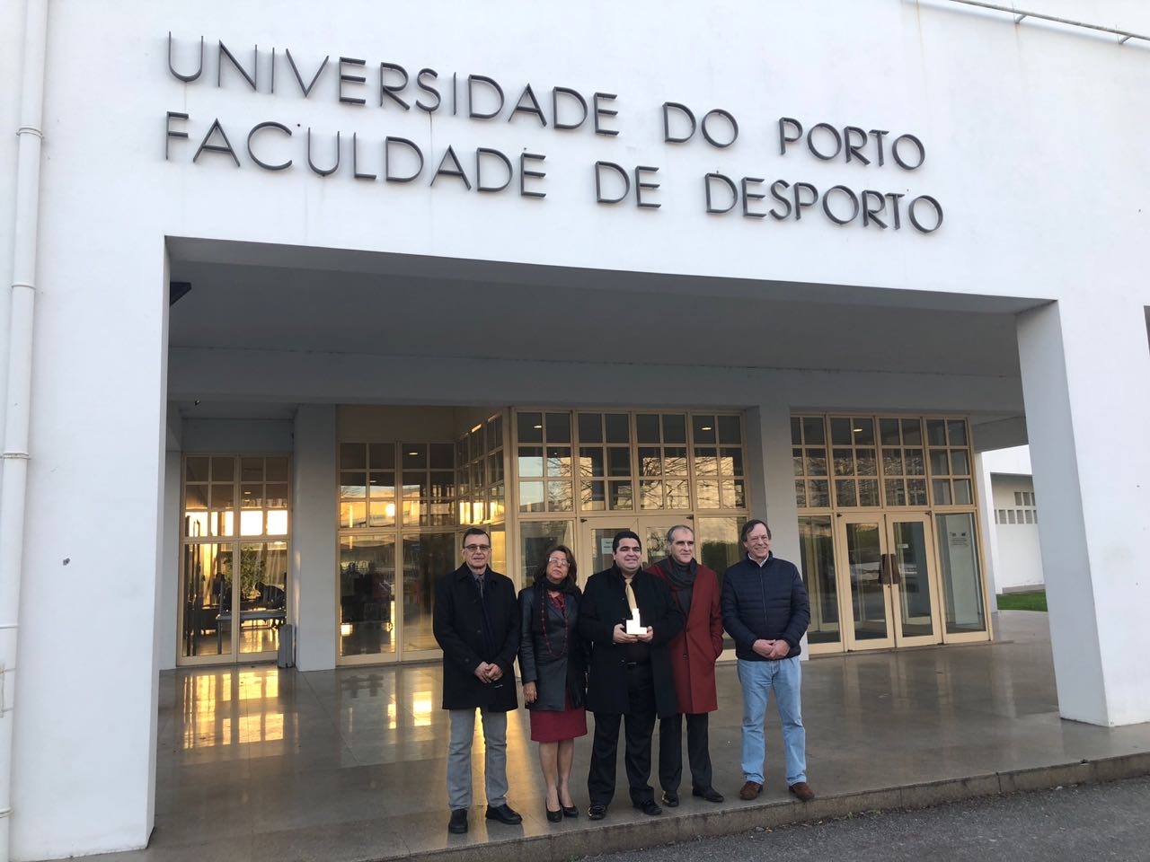 Programação levou delegação brasileira à Faculdade de Desporto